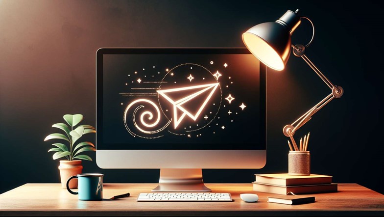 Adobe Acrobat logo on a computer screen