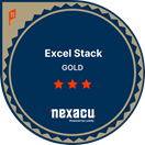 Gold Excel Stack Badge