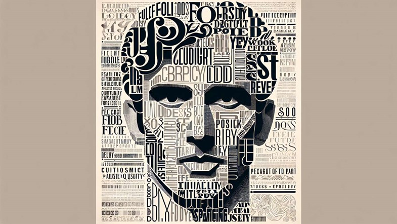 Typography tips for creating a collage portrait