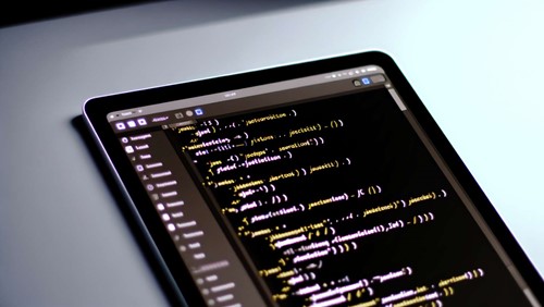 JavaScript code on a digital device screen