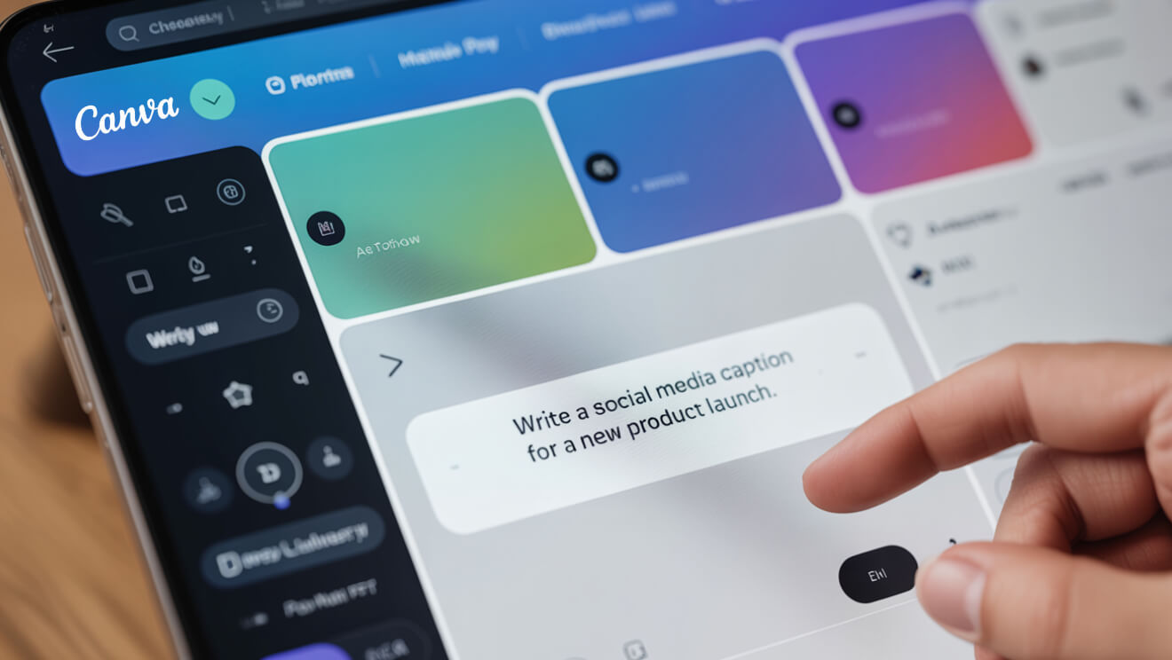 Magic Write text tool in Canva