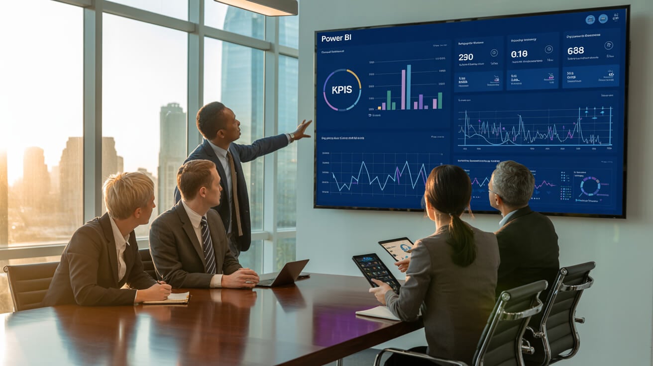 Power BI ROI infographic example