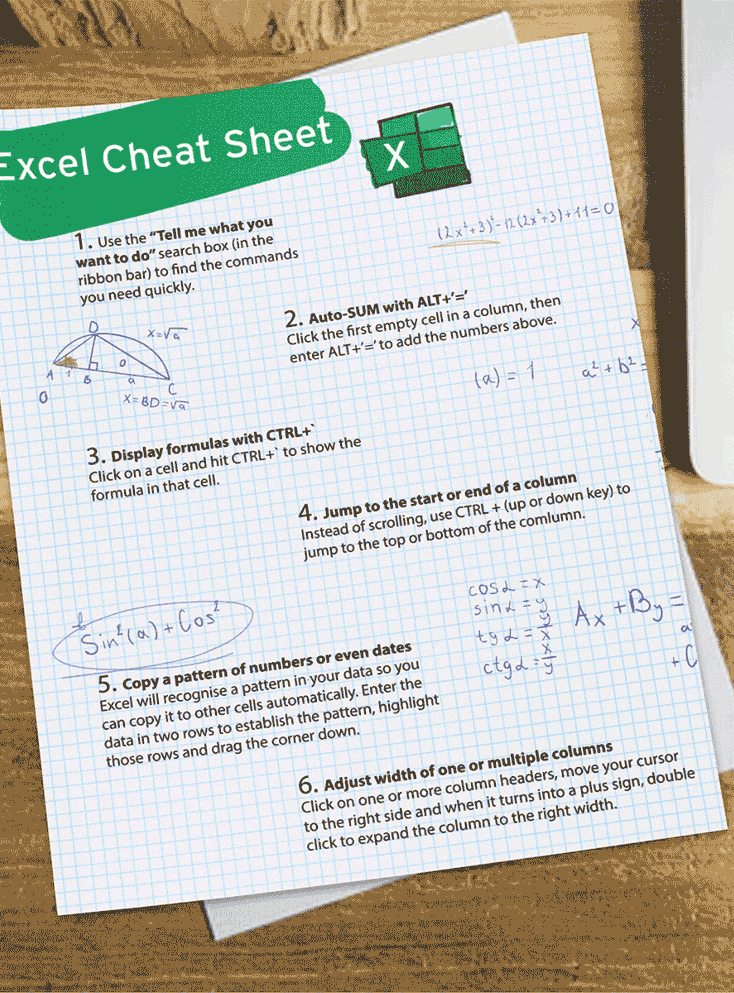 Nexacu Excel Cheat Sheet